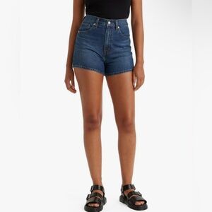 Levi's Blue Jean Shorts Classic High-Waisted mom shorts